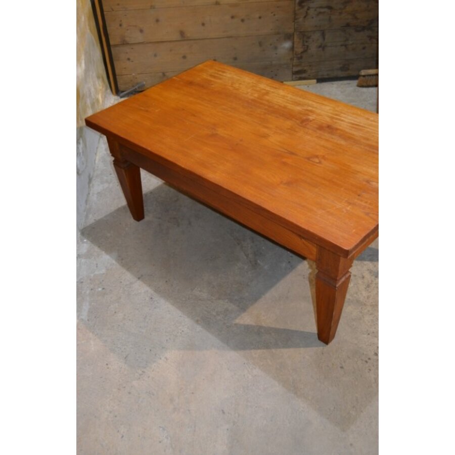 Grote teak salontafel van massief hout met laden-7