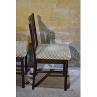thumb-Set van 4 donker eiken keukenstoelen jaren 80-6