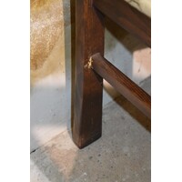 thumb-Set van 4 donker eiken keukenstoelen jaren 80-7