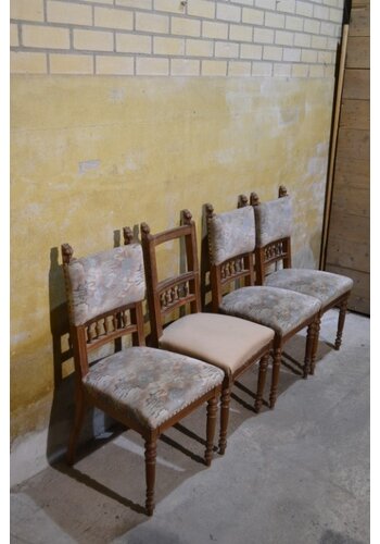 4 Antieke stoelen mahonie 