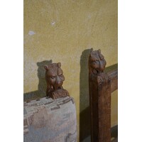 thumb-Set van 4 antieke Art Nouveau mahonie stoelen-4