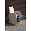 LoodsVol, Tweedehands Set van 4 Newsity leren fauteuils soft zitting