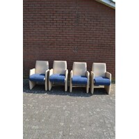 thumb-Set van 4 Newsity leren fauteuils soft zitting-4