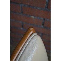 thumb-Set van 4 eiken eetkamerstoelen met kunstleer-5
