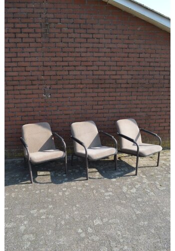 3x Retro fauteuil 