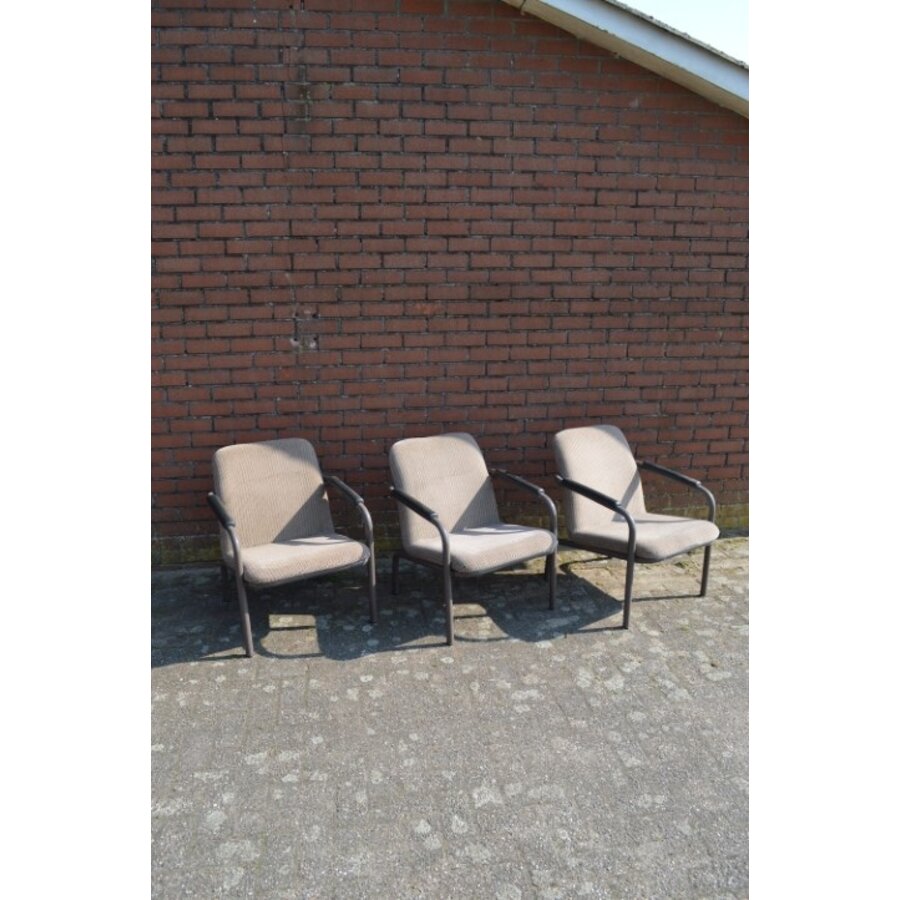 Set van 3 Gispen geïnspireerde retro fauteuils-1