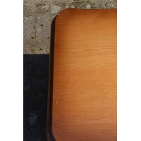 thumb-Massief eiken salontafel met lectuurplank-8