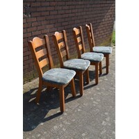 thumb-Set van 4 blank eiken stoelen met stoffen zitting-4