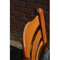 thumb-Set van 4 blank eiken stoelen met stoffen zitting-6