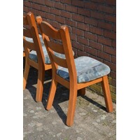 thumb-Set van 4 blank eiken stoelen met stoffen zitting-9