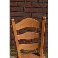 thumb-Set van 4 massief eiken eetkamerstoelen blank-5
