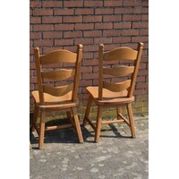 thumb-Set van 4 massief eiken eetkamerstoelen blank-7