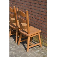 thumb-Set van 4 massief eiken eetkamerstoelen blank-9