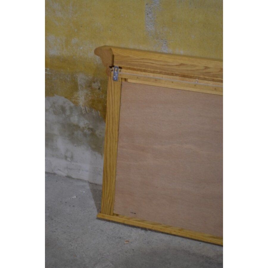 Spiegel met blank eikenhouten lijst-8