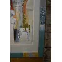 thumb-Ingelijst kunstwerk mogelijk zeefdruk-2