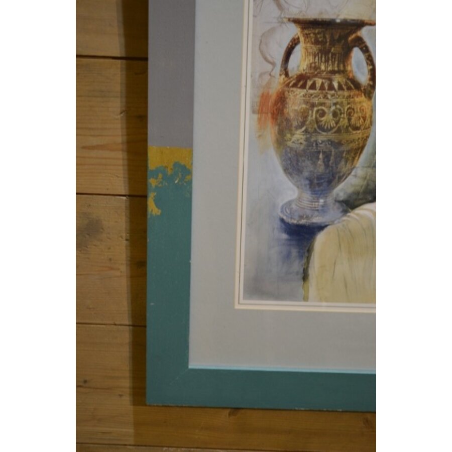 Ingelijst kunstwerk mogelijk zeefdruk-4