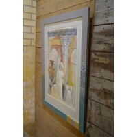 thumb-Ingelijst kunstwerk mogelijk zeefdruk-6