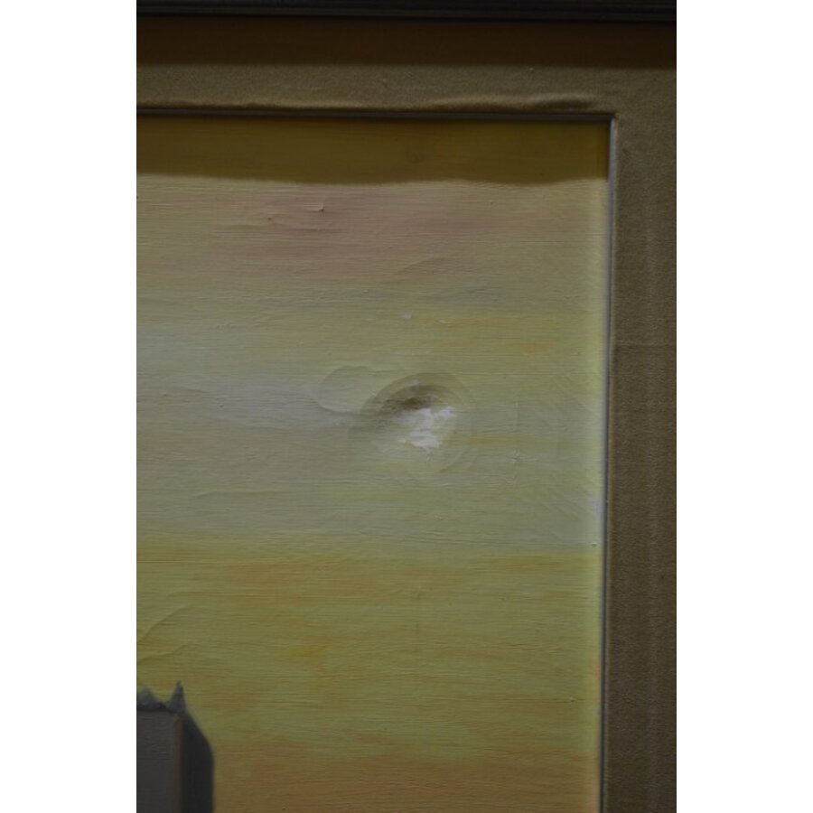Vintage schilderij met decoratieve lijst-2