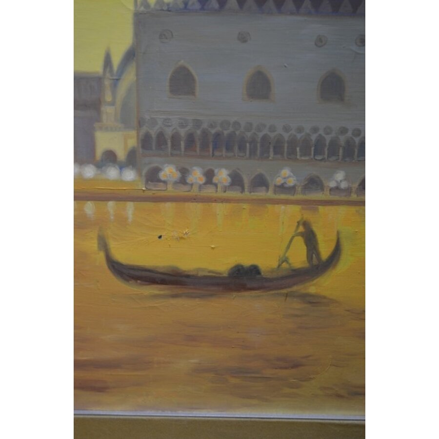 Vintage schilderij met decoratieve lijst-4