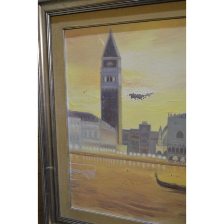 Vintage schilderij met decoratieve lijst-6