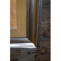 thumb-Vintage schilderij met decoratieve lijst-8