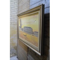 thumb-Vintage schilderij met decoratieve lijst-10