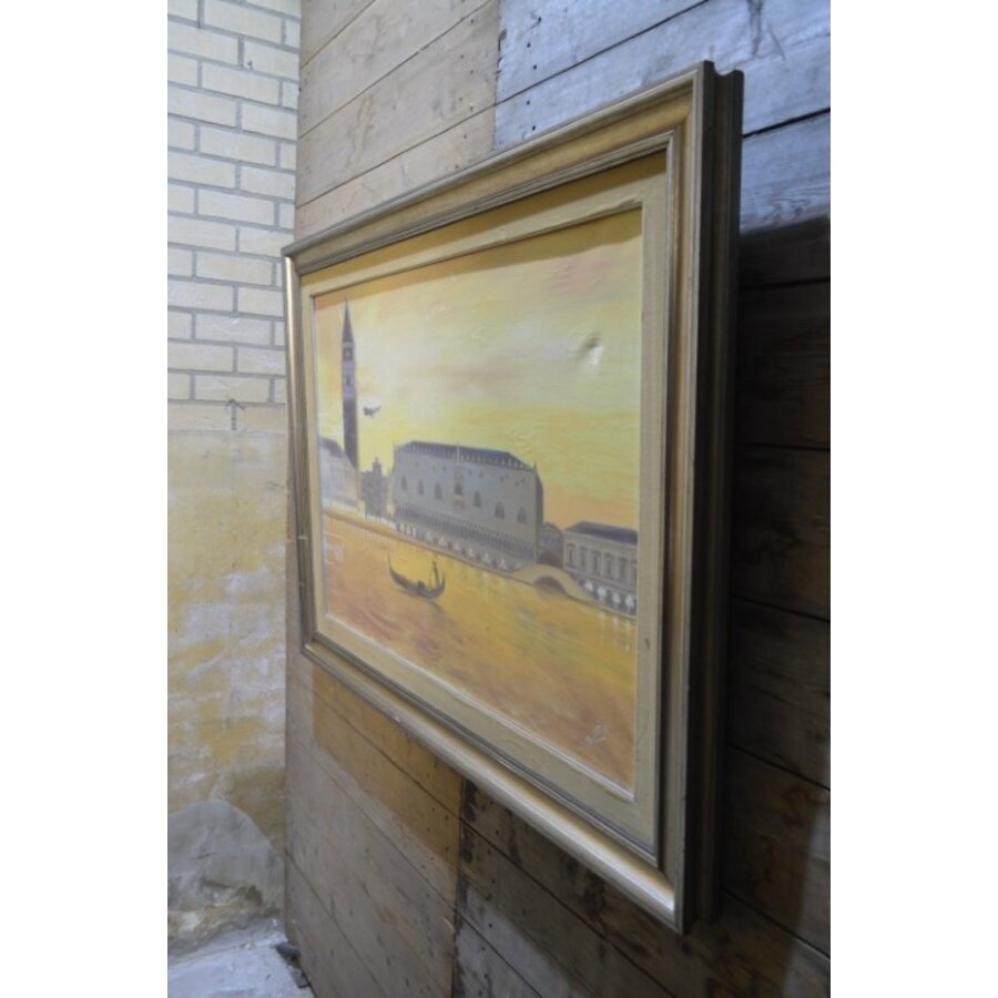 Vintage schilderij met decoratieve lijst-10