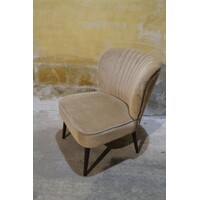 thumb-Retro cocktail stoeltje jaren 50 bruin velours-2