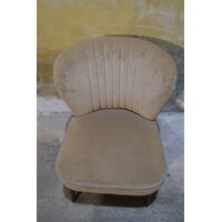 thumb-Retro cocktail stoeltje jaren 50 bruin velours-8