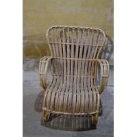 thumb-Vintage rotan fauteuil uit de jaren 70-2