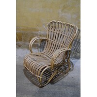 thumb-Vintage rotan fauteuil uit de jaren 70-1