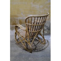 thumb-Vintage rotan fauteuil uit de jaren 70-4