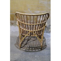 thumb-Vintage rotan fauteuil uit de jaren 70-5