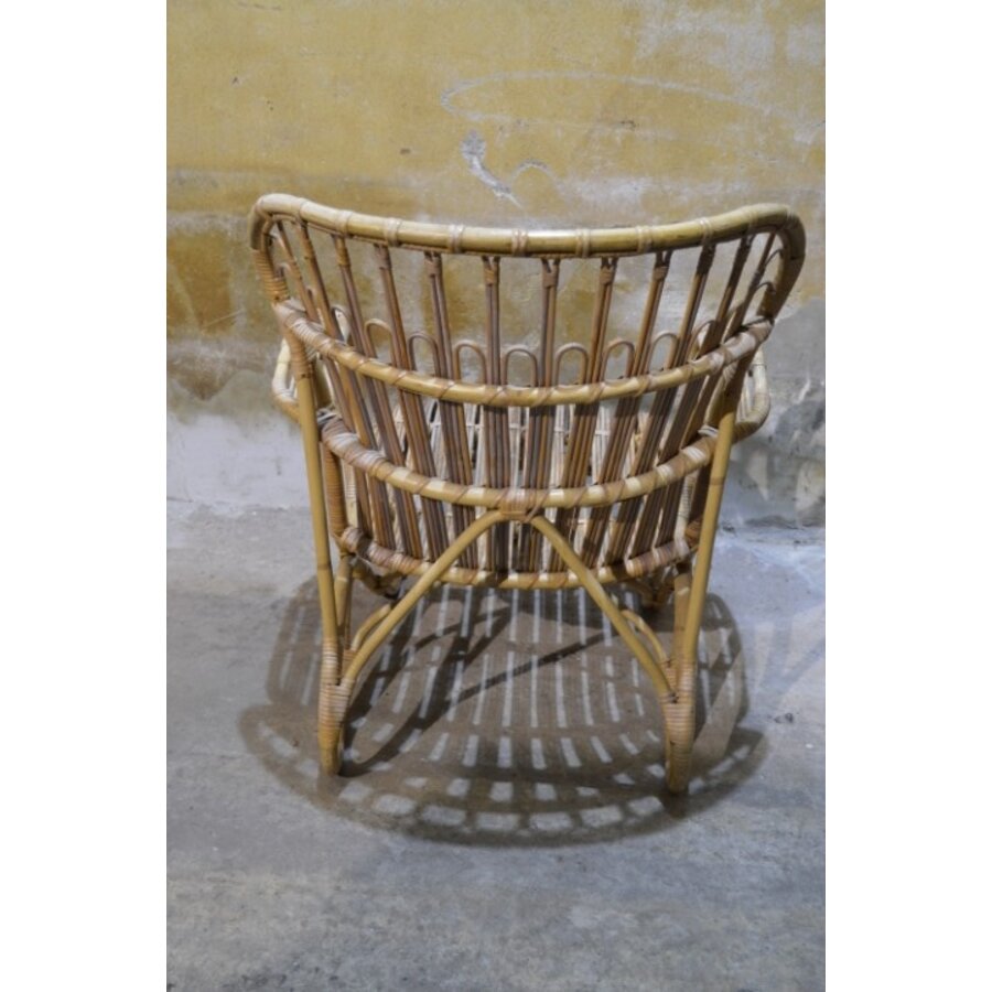 Vintage rotan fauteuil uit de jaren 70-5
