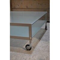 thumb-Gallotti & Radice design salontafel van glas en metaal jaren 80-5