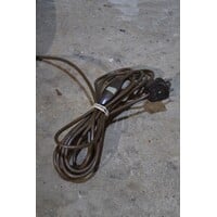 thumb-Vintage notenhouten vloerlamp met geïntegreerd tafeltje-5