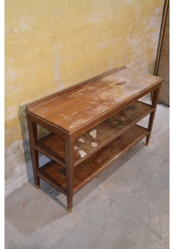 Mahonie houten sidetable (opknapper) 