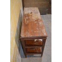 thumb-Antieke Franse mahoniehouten sidetable met drie niveaus-3