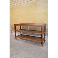 thumb-Antieke Franse mahoniehouten sidetable met drie niveaus-6
