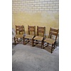 4 Oud hollandse eiken stoelen