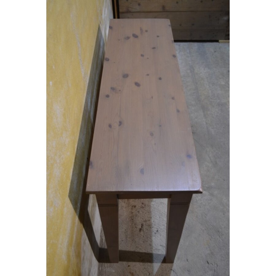 Vintage sidetable van vurenhout met lade-5