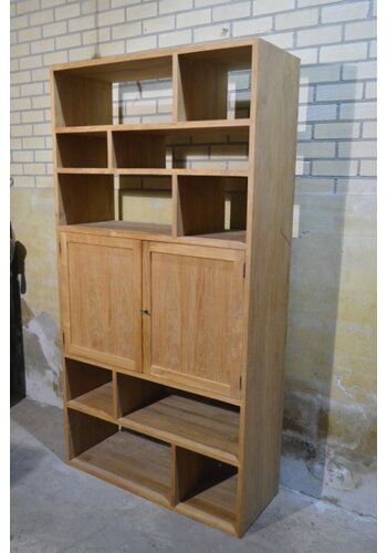 Vakkenkast massief teak 