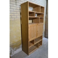 thumb-Massief teakhouten vakkenkast met deurtjes-3