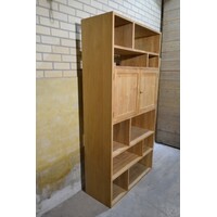 thumb-Massief teakhouten vakkenkast met deurtjes-5