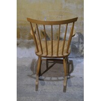 thumb-Vintage schommelstoel van massief beukenhout jaren 60-5