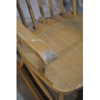 thumb-Vintage schommelstoel van massief beukenhout jaren 60-8