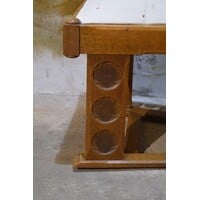 thumb-Amsterdamse School Art deco stoel van eikenhout jaren 20-6