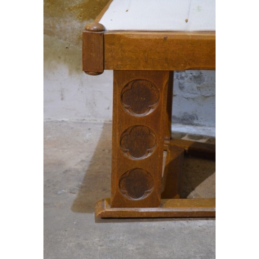 Amsterdamse School Art deco stoel van eikenhout jaren 20-6