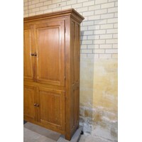 thumb-Massief eiken 4-deurs kast handgemaakt door Scholten Diepenheim 1978-2