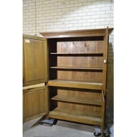 thumb-Massief eiken 4-deurs kast handgemaakt door Scholten Diepenheim 1978-6